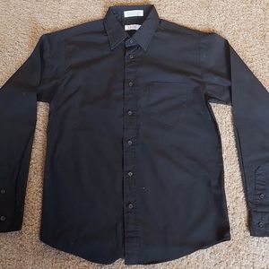 Youth Button Down Shirt - Black
